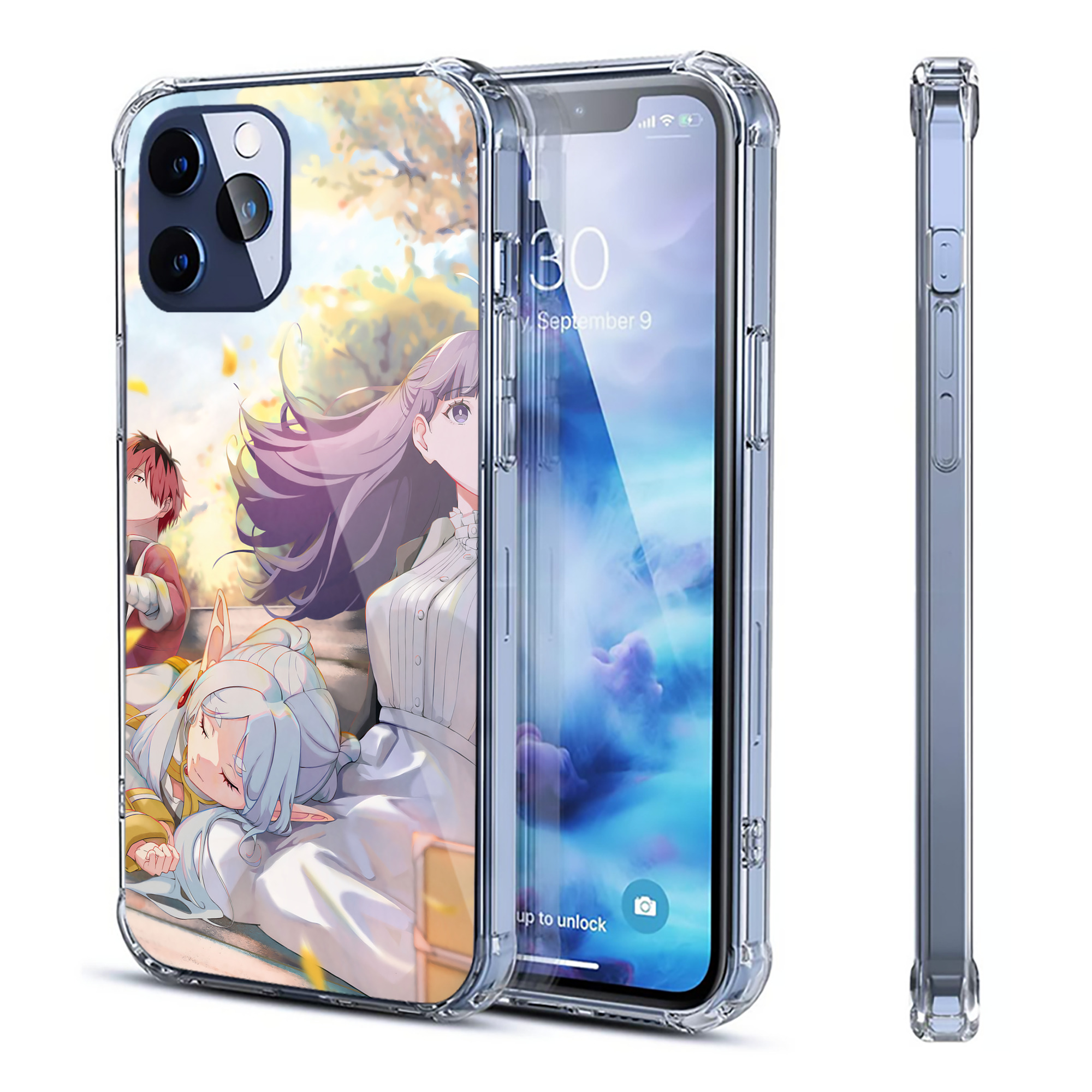 （画像用） 葬送のフリーレン Frieren 【iPhone 12シリーズ対応】透明スマホケース（クリアソフトケース）
